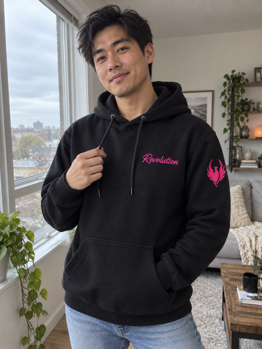 Revolution Hoodie being worn